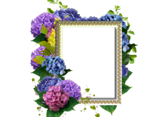 Bellas flores moradas en marcos de fotos PNG Bellas flores moradas en marcos de fotos PNG