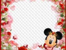 Fondo con Mini de Disney y Flores para niñas