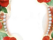 Marco de fotos para matrimonio con rosas rojas Marco de fotos para matrimonio con rosas rojas